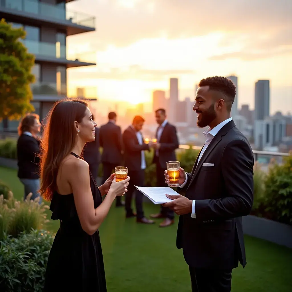 Team of energy sector analysts collaborating on a project in a modern office setting.